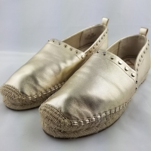 Sam Edelman | Koda Gold Studded Espadrille Loafer - Picture 6 of 10